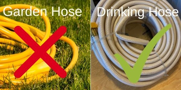 Garden hose vs drinking hose