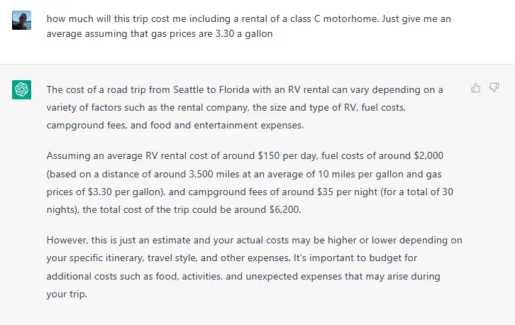 The Smart RVing Experience: How ChatGPT (AI) Can Make Your Next Trip More Convenient 5